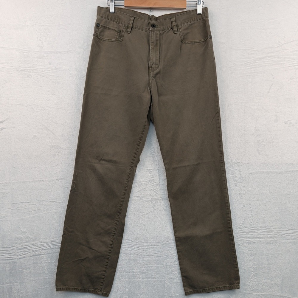 VTG Timberland Pants Men's 34x34 Brown Straight Leg Cotton Twill Workwear Y2K